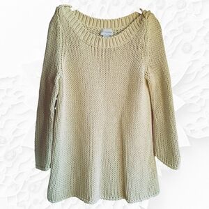 Soft Surroundings Women’s Bateau Neck Chunky Knit Sweater
